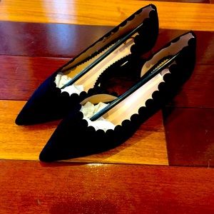 NWT Women’s Black Suede Pointed Toe Kitten Heel Shoes